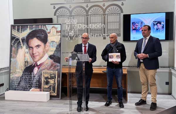 La Diputación de Salamanca recibe la donación del retrato de Federico García Lorca de Florencio Maíllo