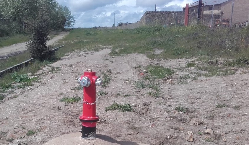 Hidrante instalado en un municipio