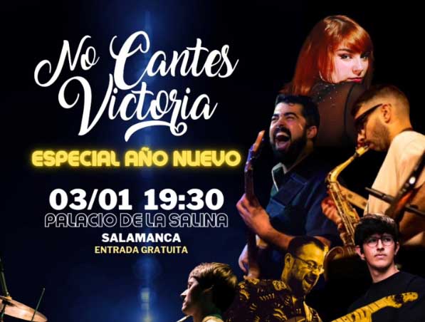 NO CANTES VICTORIA cerrará el ciclo de conciertos navideños en La Salina