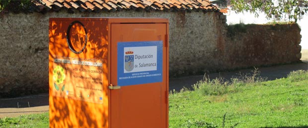 Contenedor de recogida de aceite usado