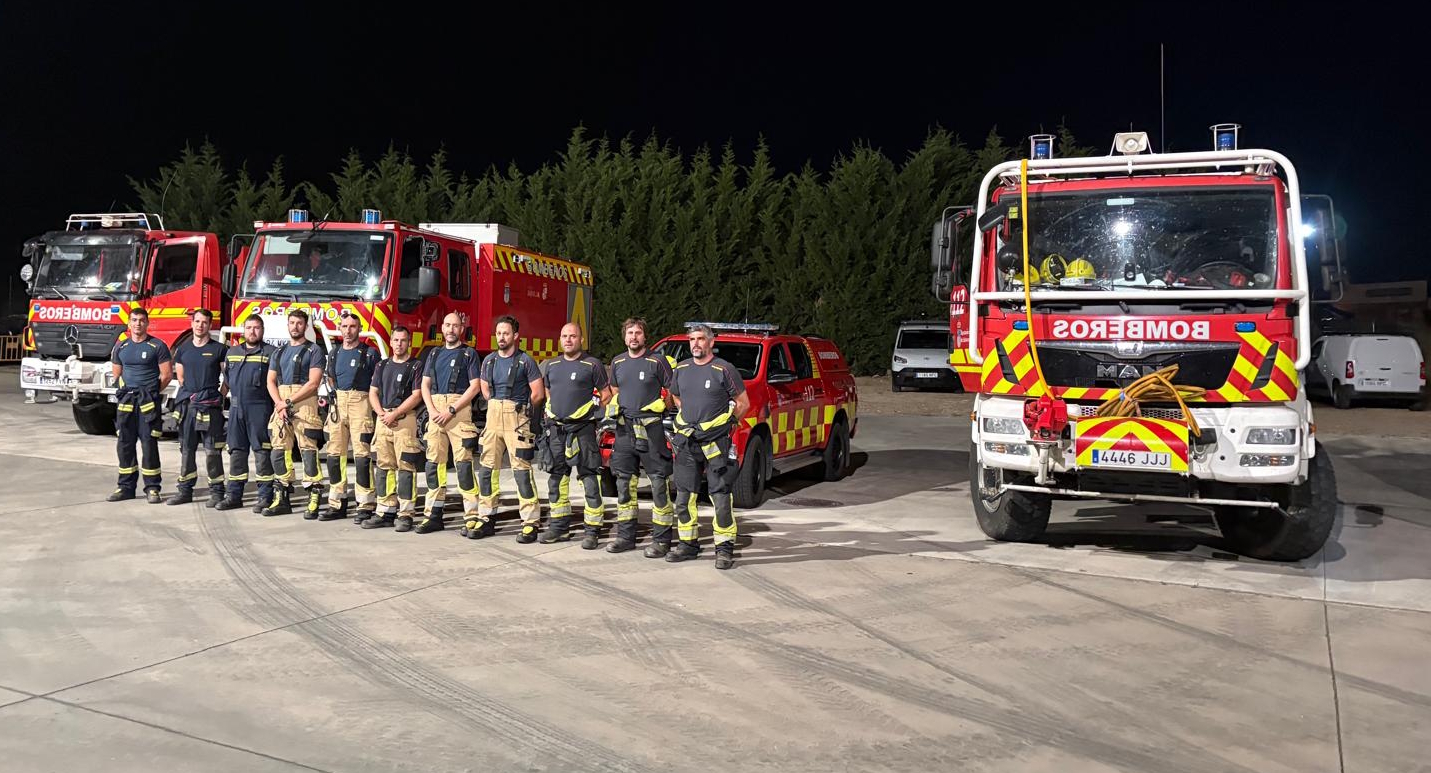 La Diputación moviliza efectivos del SPEIS para colaborar en la emergencia nacional por los incendios en Ávila
